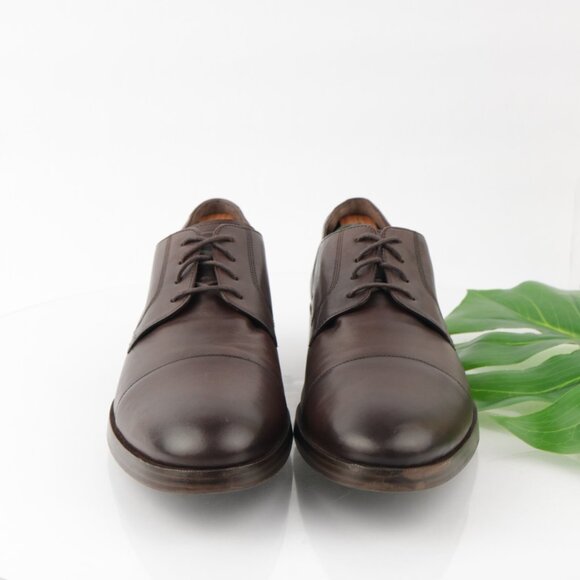 Cole Haan Mens Henry GrandOS Oxfords Size 11 M Brown Leather Cap Toe Dress Shoes main image 6